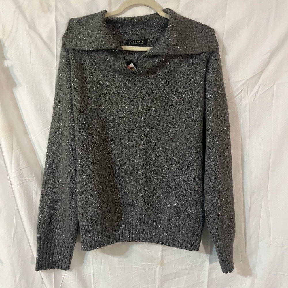 Joseph A gray sparkly sweater. XXL plus size 2X Holiday wear